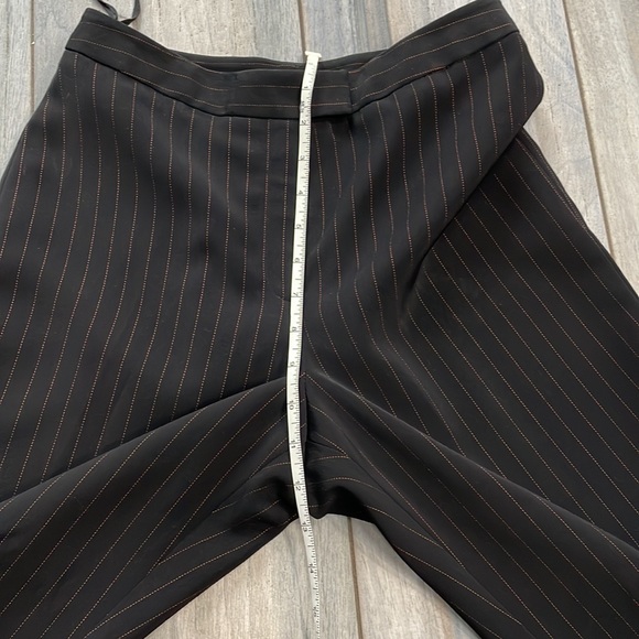 ***High Rise Black Red Pinstripe Pants size 4P - Picture 12 of 14